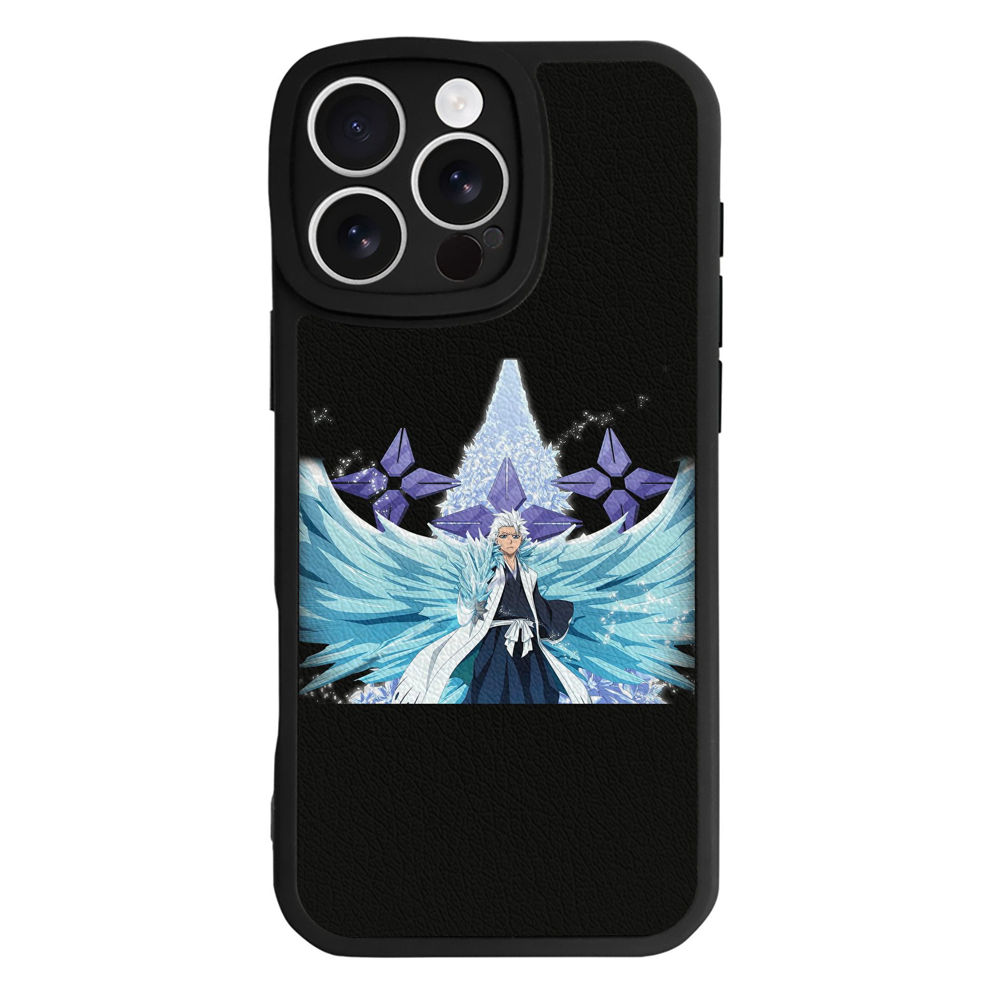 （画像用） ブリーチ 日番谷冬獅郎（ひつがや とうしろう） BLEACH Hitsugaya Toushirou 【iPhone 16シリーズ対応】シリコンスマホケース（レザー調） 材質：シリコン